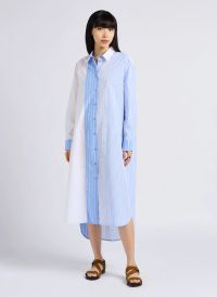Imperial - Robe chemise longue droite en coton - Taille L - Blanc