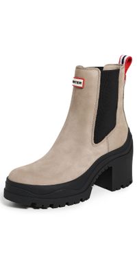 Hunter Boots Miana Heeled Boots Skimming Stone/Black 11