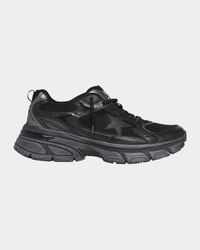 Men's Lightstar Mesh and Leather Sneakers