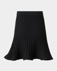 Reversed Rib Knit Mini Skirt