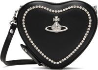Vivienne Westwood Black Mini Heart Crossbody Bag