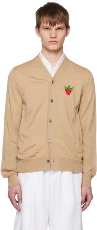 Comme des Garçons Shirt Beige Brett Westfall Edition Cardigan