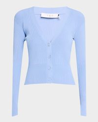 Fidjy Ribbed Button-Front Top