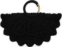 Chloé Petit sac Paravent noir à poignée de style bracelet