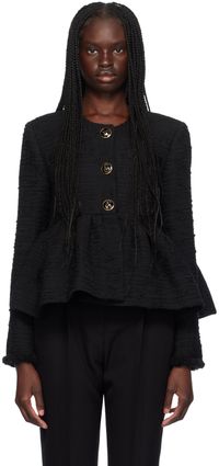Erdem Black Peplum Jacket