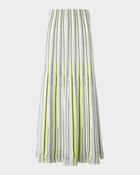 Flared Crochet Knit Fringe Hem Skirt