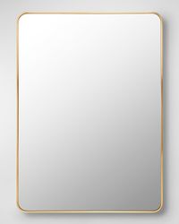 Aranya 41" Rectangle Wall Mirror, Gold