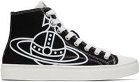 Vivienne Westwood Black Plimsoll High-Top Sneakers