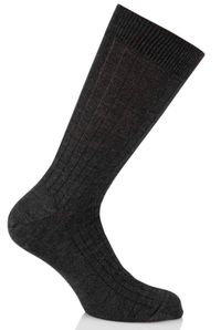 Bleuforet - Chaussettes hautes en laine mélangée - Taille 43/46 - Gris