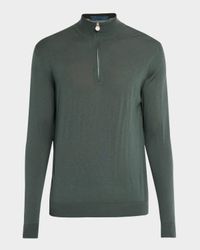 Men's Wool Half-Zip Sweater