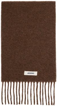 JACQUEMUS Brown 'L'Echarpe Carro' Scarf