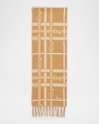 Belt Check Cashmere Scarf