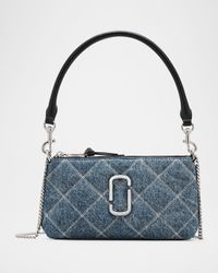 Snapshot Quilted Denim Shoulder Bag