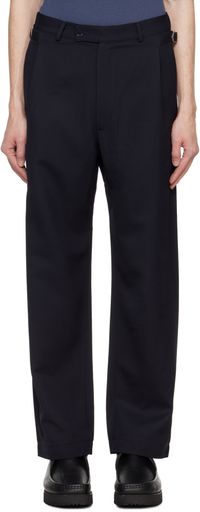 nanamica Navy Cavalry Twill Club Trousers