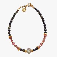 Ginandger - Bracelet tourmaline - Taille Unique - Multicolore