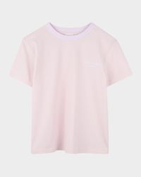 Girl's Script Logo-Print T-Shirt, Size 4-6