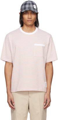 Thom Browne Orange Stripe T-Shirt