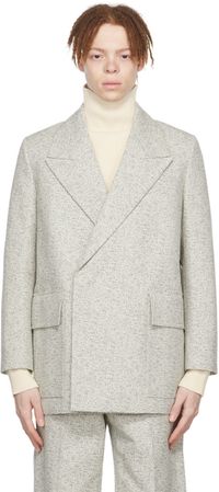 Jil Sander SSENSE Exclusive Off-White Cotton Blazer