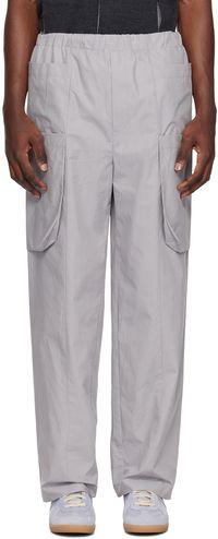 T/SEHNE Pantalon cargo gris exclusif à SSENSE