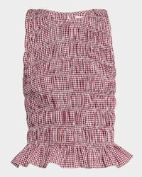 Heidi Gingham Smocked Top