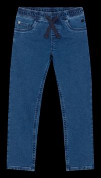 Petit Bateau - Pantalon droit en denim - Taille 12A - Bleu