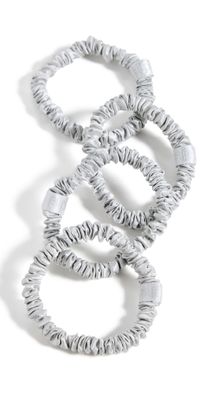 Slip Skinny Scrunchies Silver One Size