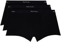 Paul Smith Three-Pack Black Logo Boxer Briefs