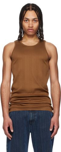 RAINMAKER KYOTO Tan Random Rib Tank Top
