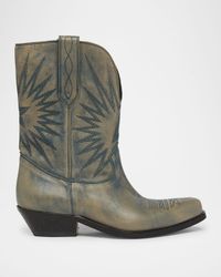 Wish Star Treated Leather Western Boots