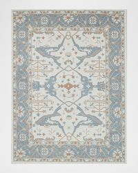 Claremont Hand-Tufted Light Blue Oushak Rug, 12' x 15'