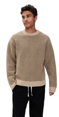 McTavish Merino Cable Knit Sweater Brown Multi XXL