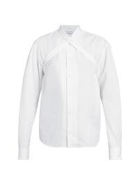 Women's Crisscross Belt Shirt - White - Size 6