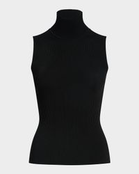 Benita Turtleneck Rib Tank Top
