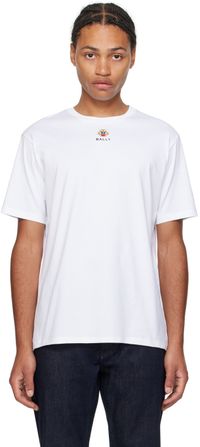 Bally T-shirt blanc à logo brodé