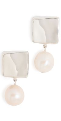 AGMES Small Baroque Luca Earrings Pearl One Size