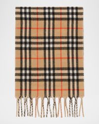 Reversible Cashmere Knight Stamp and Check Scarf