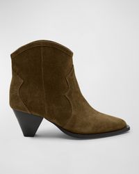 Darizo Suede Western Booties