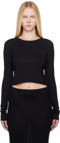 ÉTERNE Black Long Sleeve Baby T-shirt