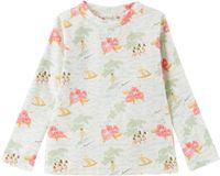 Bonpoint Kids Blue Eliseo UV Protection Printed Swim Top & Scrunchie Set