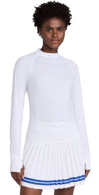 RLX Ralph Lauren Recycled Peached Airflow Long Sleeve Base Layer Ceramic White M
