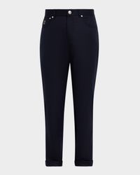 Men's Wool Flannel Five-Pocket Pants