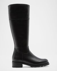 Scottie Leather Lug-Sole Knee-High Boots
