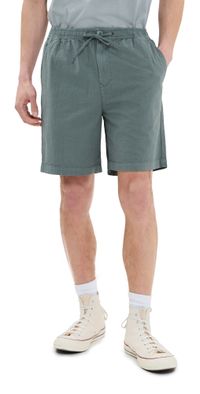 Barbour Callercove Seersucker Shorts 8 Vintage Teal XXL