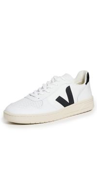 Veja V-10 Leather Sneakers Extra White/Black 44