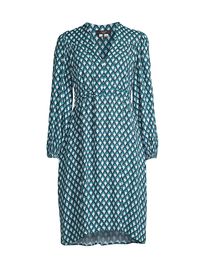 Women's Aceti Geometric Long-Sleeve Minidress - Size 16