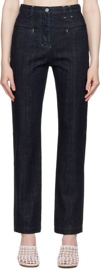 JACQUEMUS Navy La Croisière 'Le De-Nimes Norma' Jeans