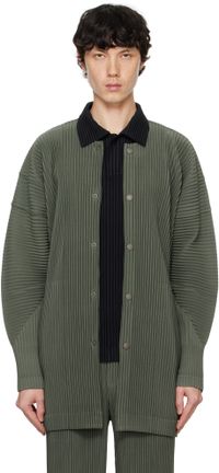 HOMME PLISSÉ ISSEY MIYAKE Green Monthly Color October Shirt