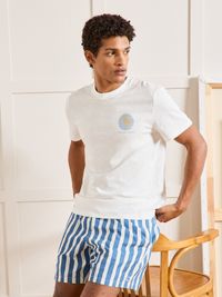 Cyrillus - T-shirt coton biologique motif devant dos - Taille XL - Blanc