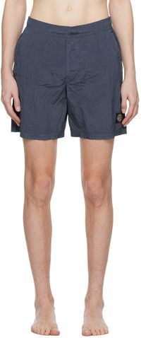 Stone Island Blue Patch Swim Shorts
