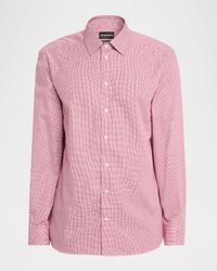 Men's Cotton Micro-Houndstooth Classic Fit Sport Shirt